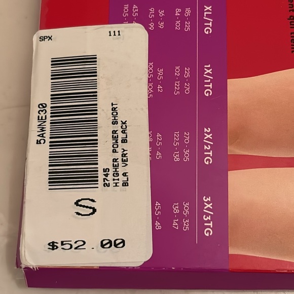 SPANX higher power short size S , brand new, not opened or ever worn. - Picture 3 of 11